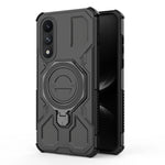 Rugged Protective Case with Metal Magnetic Holder Ring for OnePlus Nord 5