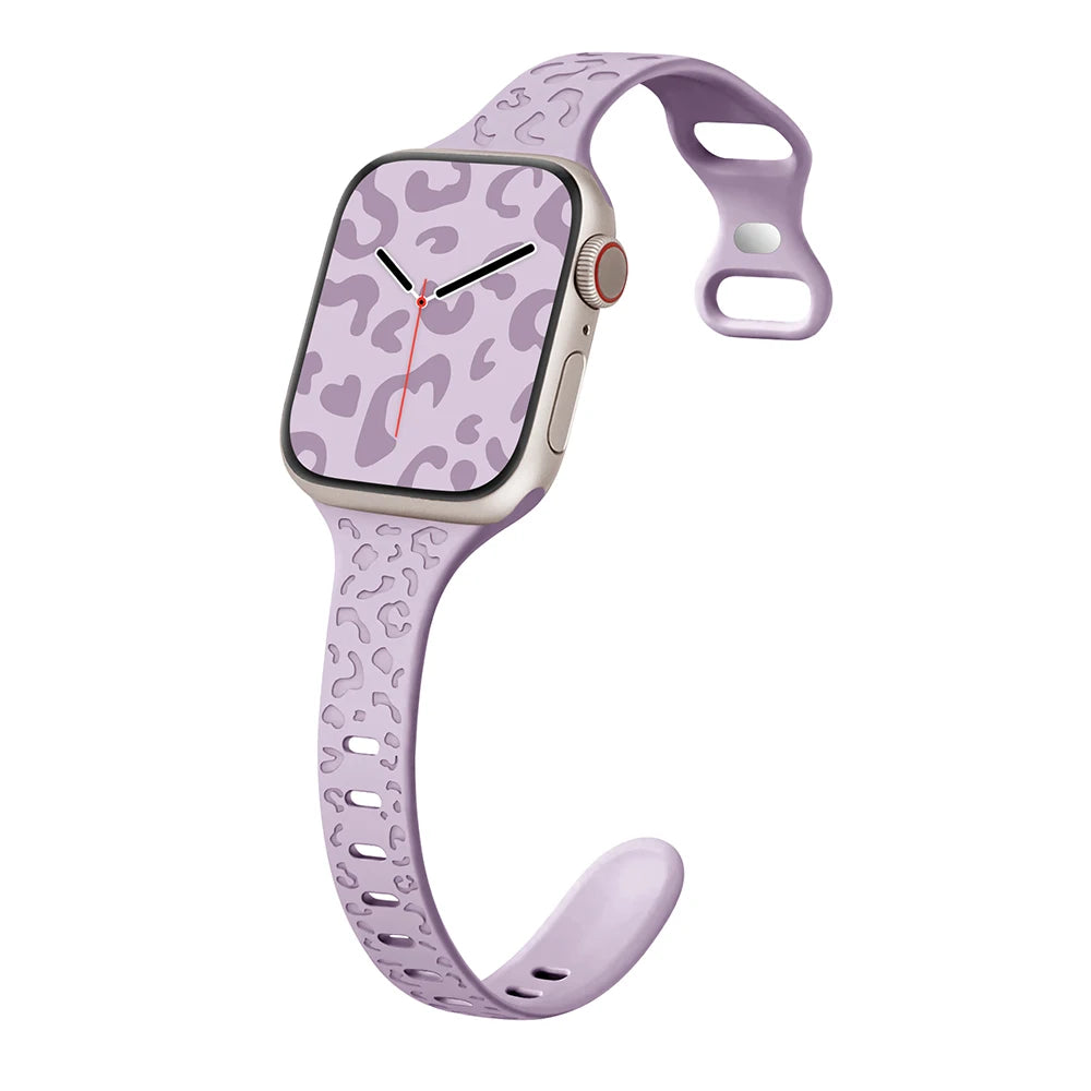 Slim Leopard Pattern Strap for Apple Watch