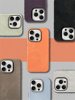 Luxury MagSafe Fiber Leather Shockproof Case for iPhone 14 Series