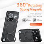 Nothing Phone 4a Pro Anti-Fingerprint Translucent Magnetic Case with Ring Holder