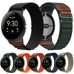 Breathable Nylon and Leather Band for Google Pixel Watch 4