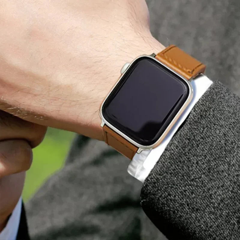 Luxury Genuine Leather Strap for Apple Watch