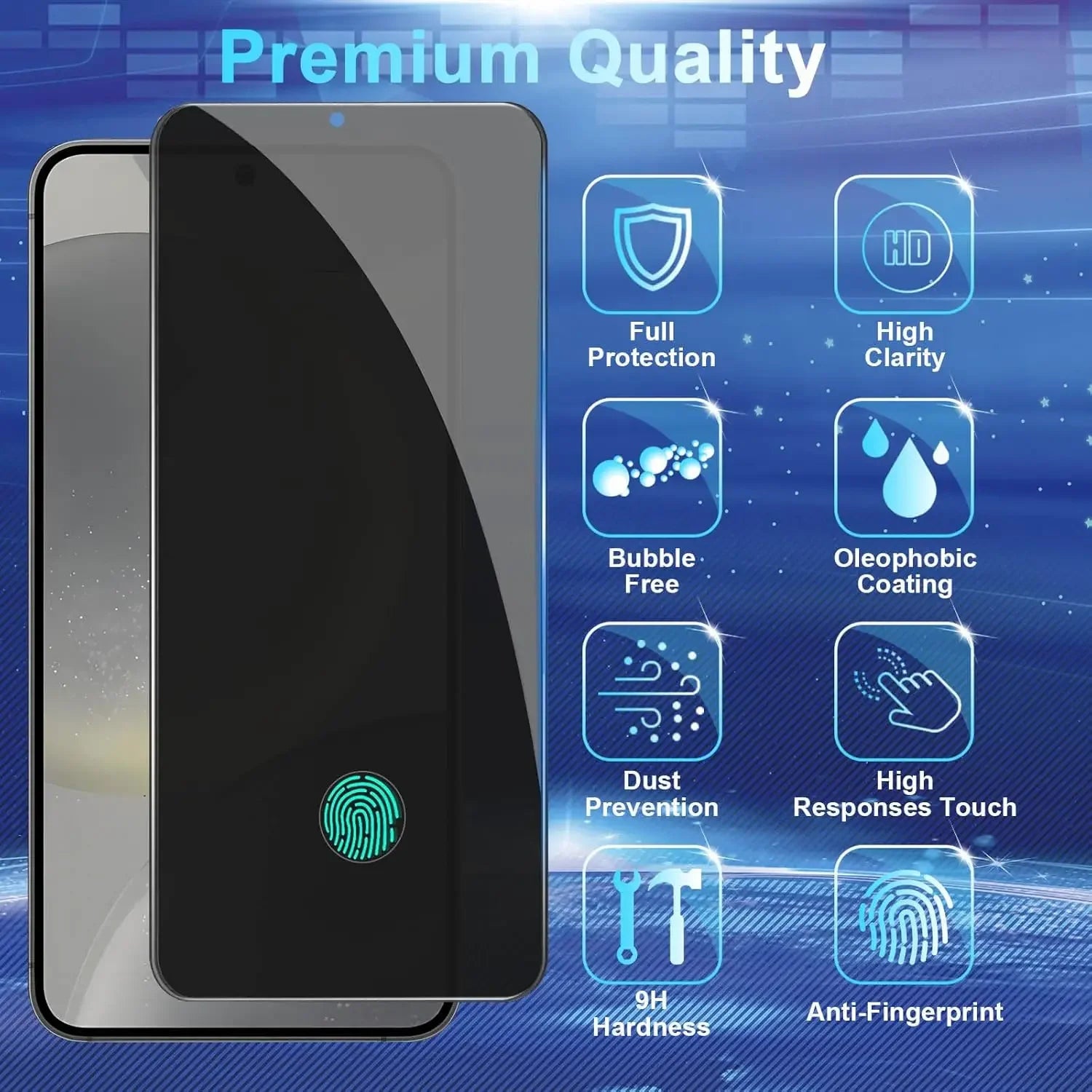 3-Pack Privacy Screen Protector for Samsung Galaxy S25 Series