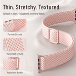 Elastic Silicone Band with Slide Buckle for Apple Watch