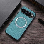 Fabric Cloth Texture Magnetic Case for Google Pixel 9 Series