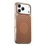 Luxury Wave Pattern MagSafe Leather Case for iPhone 17 Series
