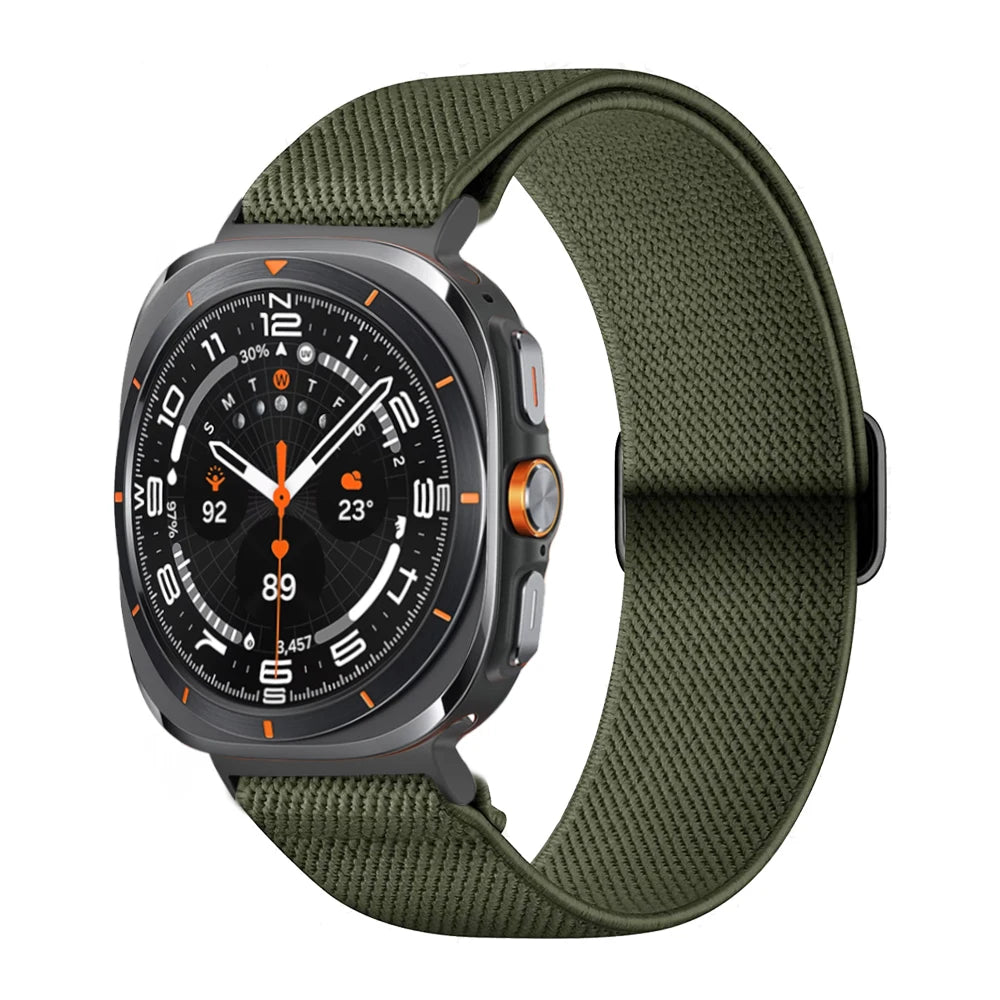 Elastic Nylon Scrunchie Strap for Samsung Galaxy Watch Ultra and Samsung Galaxy Watch Ultra (2025)