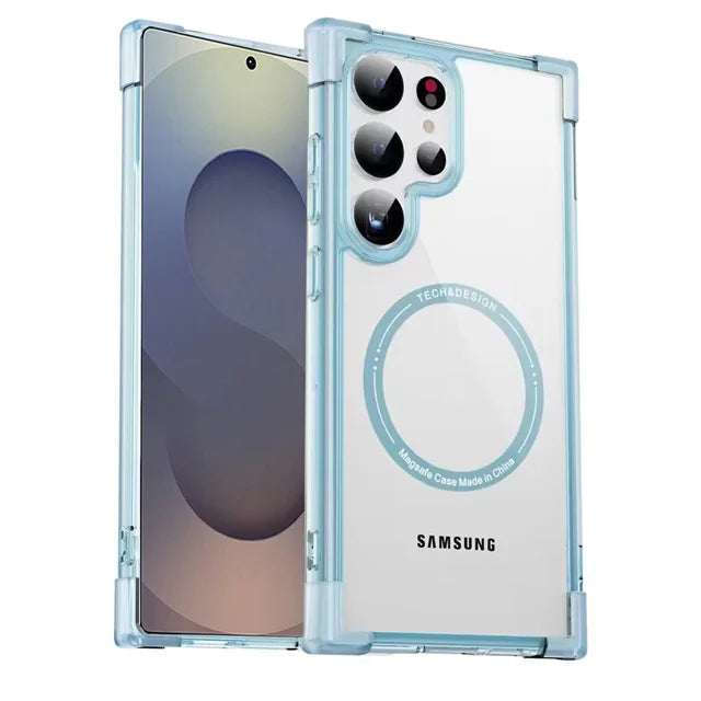 Frosted Clear Magnetic TPU Case for Samsung Galaxy S24 Series