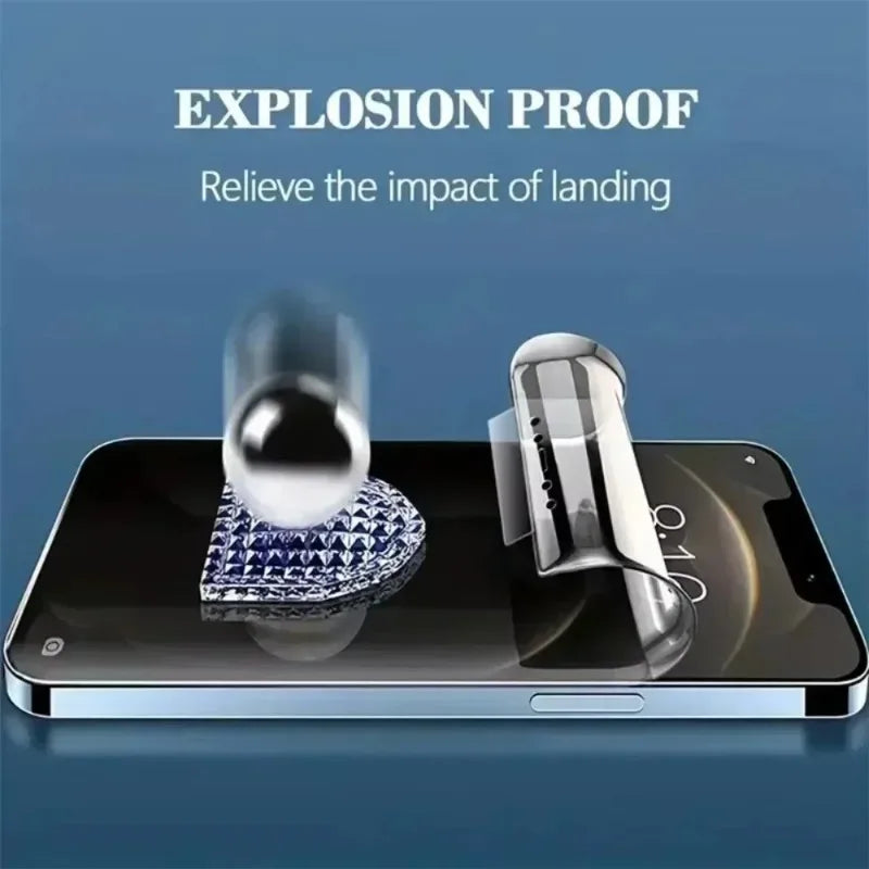 4-Pack Anti-Spy Hydrogel Privacy Screen Protector for iPhone 15 Series
