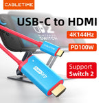 CABLETIME USB-C to HDMI Cable Adapter for Nintendo Switch 2