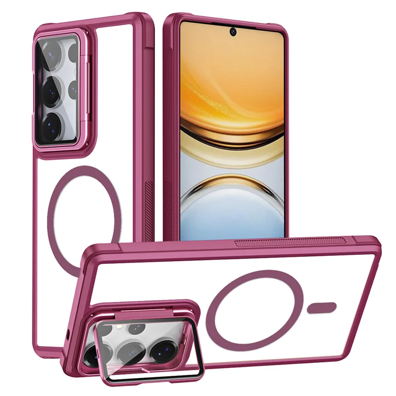 Shockproof Magnetic Case with Camera Cover Stand for Samsung Galaxy S26 Series