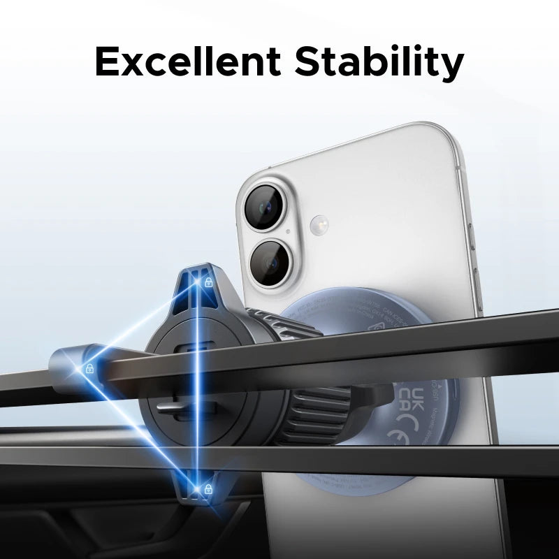 UGREEN MagFlow Qi2 25W Magnetic Car Wireless Charger