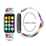 Adjustable Nylon Solo Loop Braided Strap for Redmi Watch 4