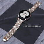 Luxury Stone-Embellished Metal Band for Samsung Galaxy Watch 6 & Galaxy Watch 6 Classic