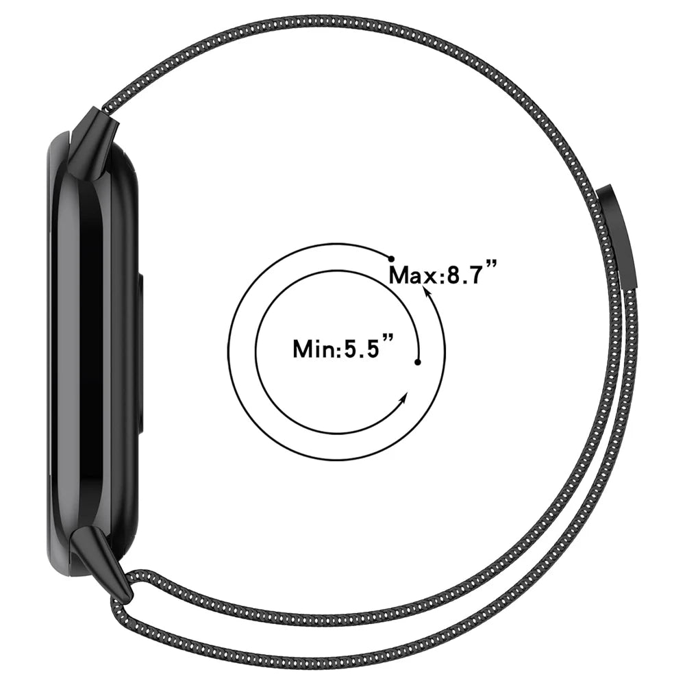 Stainless Steel Magnetic Strap for Xiaomi Smart Band 10