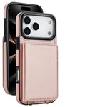 Premium Leather Crossbody Wallet Case with Card Holder & Kickstand for iPhone 17 Series
