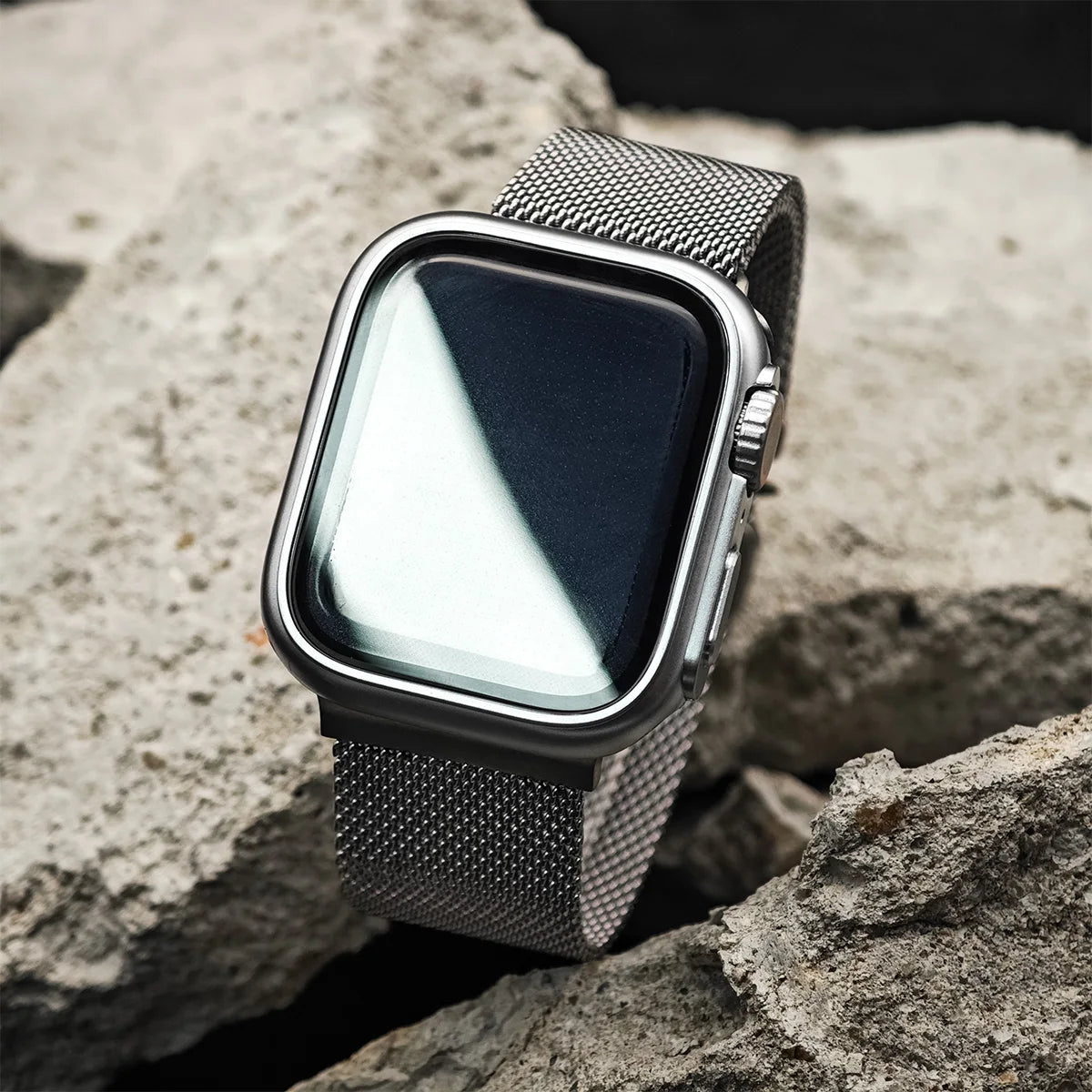 Screen Protector Case & Milanese Strap for Apple Watch
