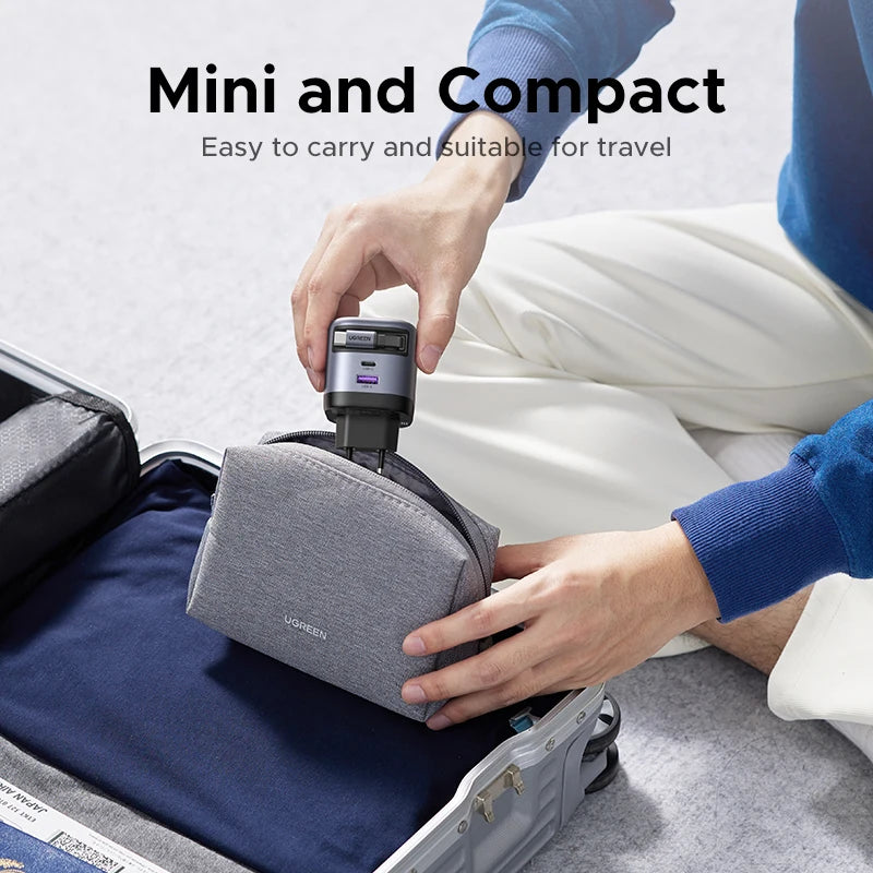 UGREEN 45W GaN Fast Charger with Retractable Cable