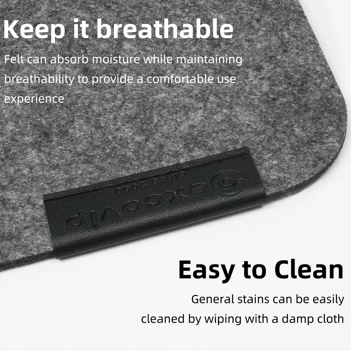 Large Extended Felt Desk Mat Mouse Keyboard Pad