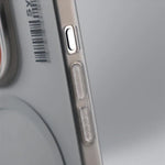 Sleek Frosted Barcode MagSafe Case for iPhone 16 Series