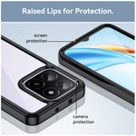 Honor X6B Shockproof Case with Hard Translucent Soft Edges