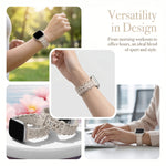 Women’s Breathable Floral Silicone Band for Apple Watch