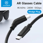 Hagibis 4K60Hz USB-C Power and Data Cable for Smart Glasses