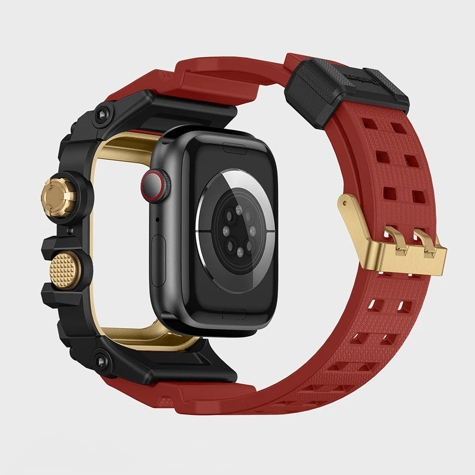 Shockproof Rugged Case & Strap Kit for Apple Watch