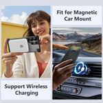 Samsung Galaxy S25 Ultra Shockproof Transparent Magnetic Case with 360° Ring Stand