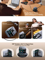 Joyroom 140W GaN Desktop Charger Retractable Cable