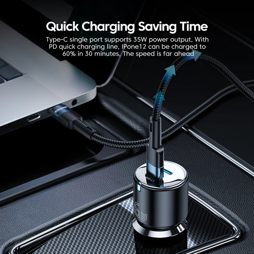 Essager 66W PD & QC 3.0 Car Charger