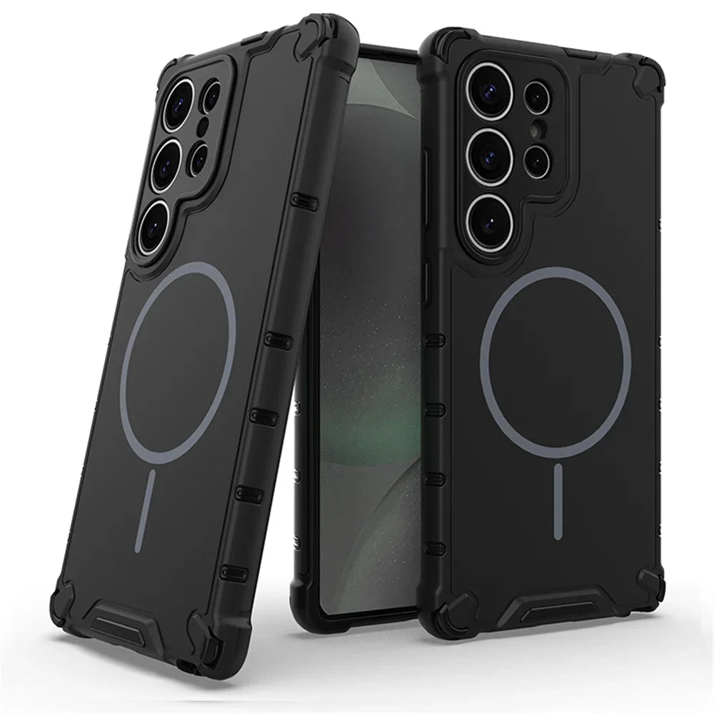 Anti-Slip Bumper Armor Magnetic Protective Case for Samsung Galaxy S26 Series