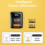 Asometech 35W USB-C GaN Fast Charger Compact Dual-Port Power