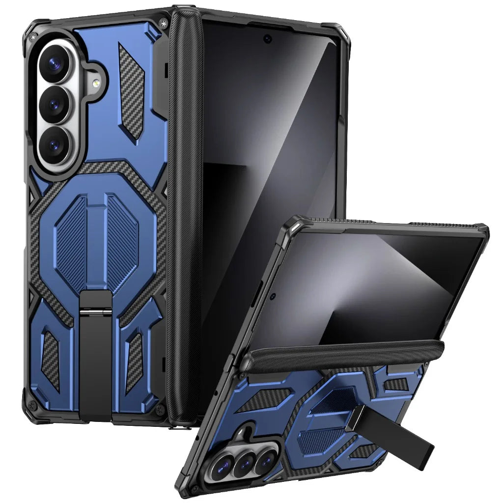 Heavy-Duty Magnetic Case with Kickstand for Samsung Galaxy Z Fold 8 Ultra