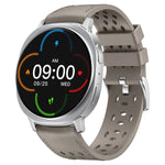 Hybrid Silicone and Leather Watch Strap with No-Gap Design for Samsung Galaxy Watch 9
