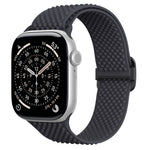 Elastic Silicone Band with Slide Buckle for Apple Watch