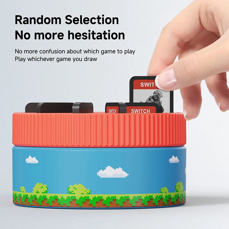 Compact Rotating Game Card Case for Nintendo Switch (10-Slot)