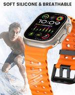 Durable Silicone Sport Wristband for Apple Watch