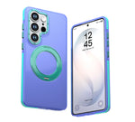 Shockproof Micro-Matte Case with 360° Rotating Ring Stand for Samsung Galaxy S25 Series