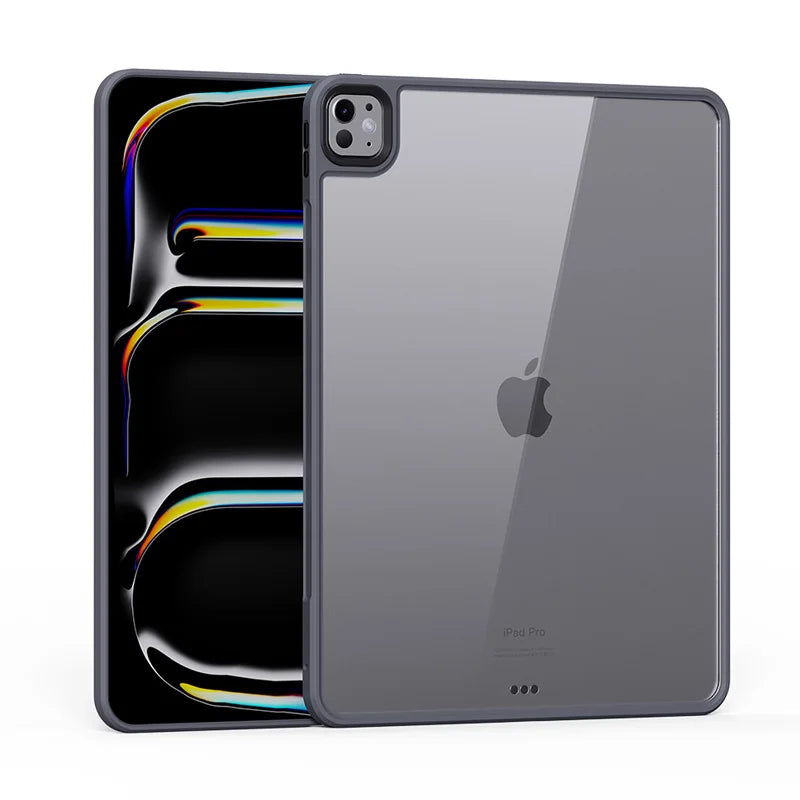 Clear Hybrid TPU and PC Bumper Case for iPad Pro (2024)