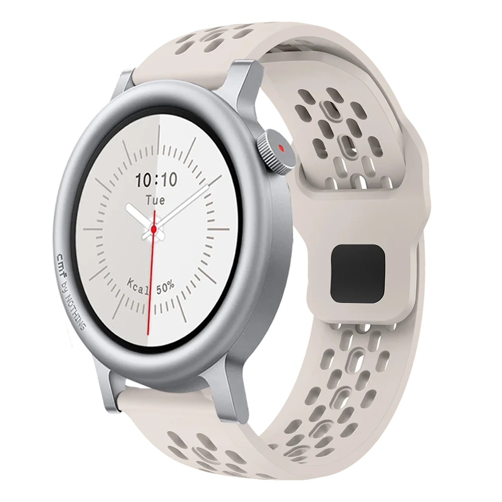 Breathable Silicone Mesh Strap for Nothing CMF Watch 3 Pro
