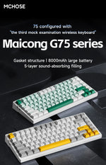 MCHOSE G75Pro Wireless Mechanical Gaming Keyboard