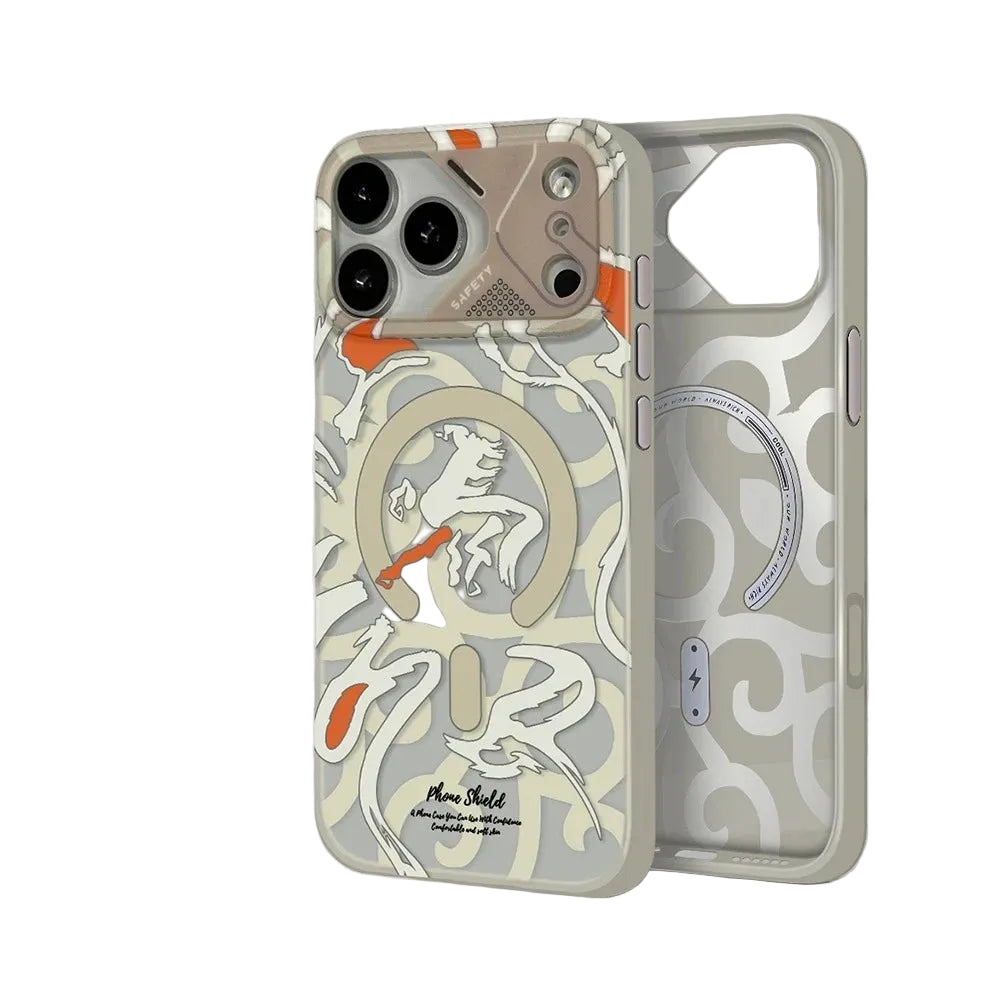 MagSafe Compatible Graffiti Pattern Case for iPhone 17 Series