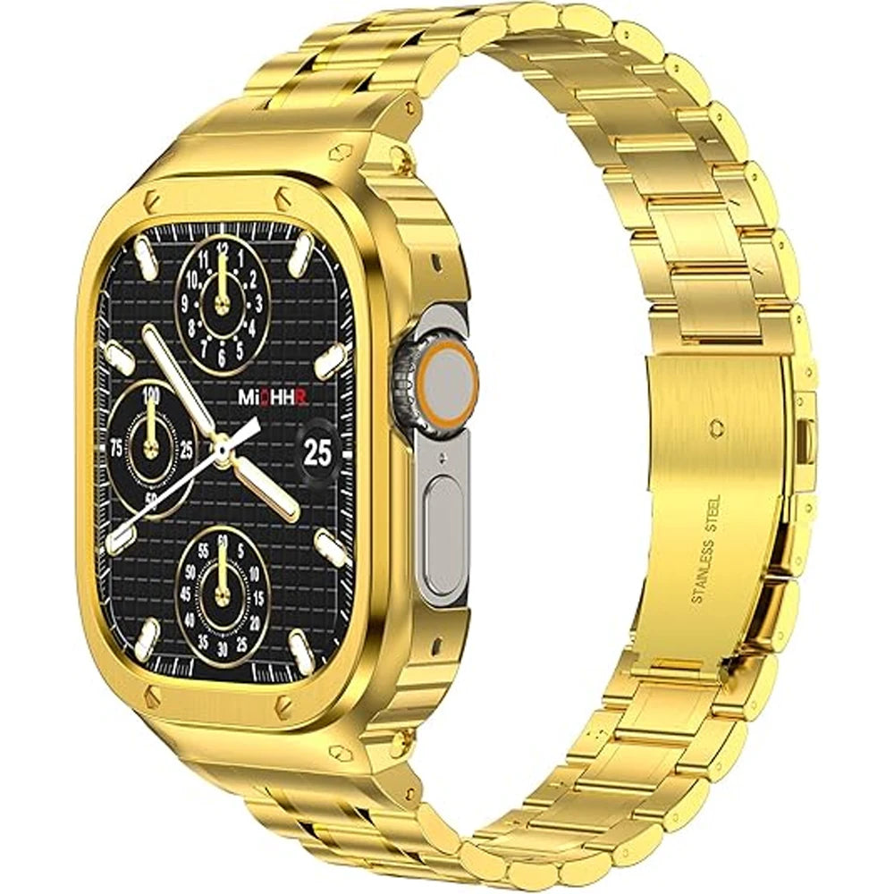 Apple Watch Series 10 Stainless Steel Strap and Case Set