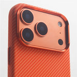 Carbon Fiber Texture MagSafe Case with Metal Camera Frame for iPhone 17 Pro & Pro Max
