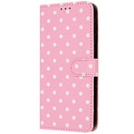 Wave Dot Texture Leather Wallet Phone Case for iPhone 16 Series