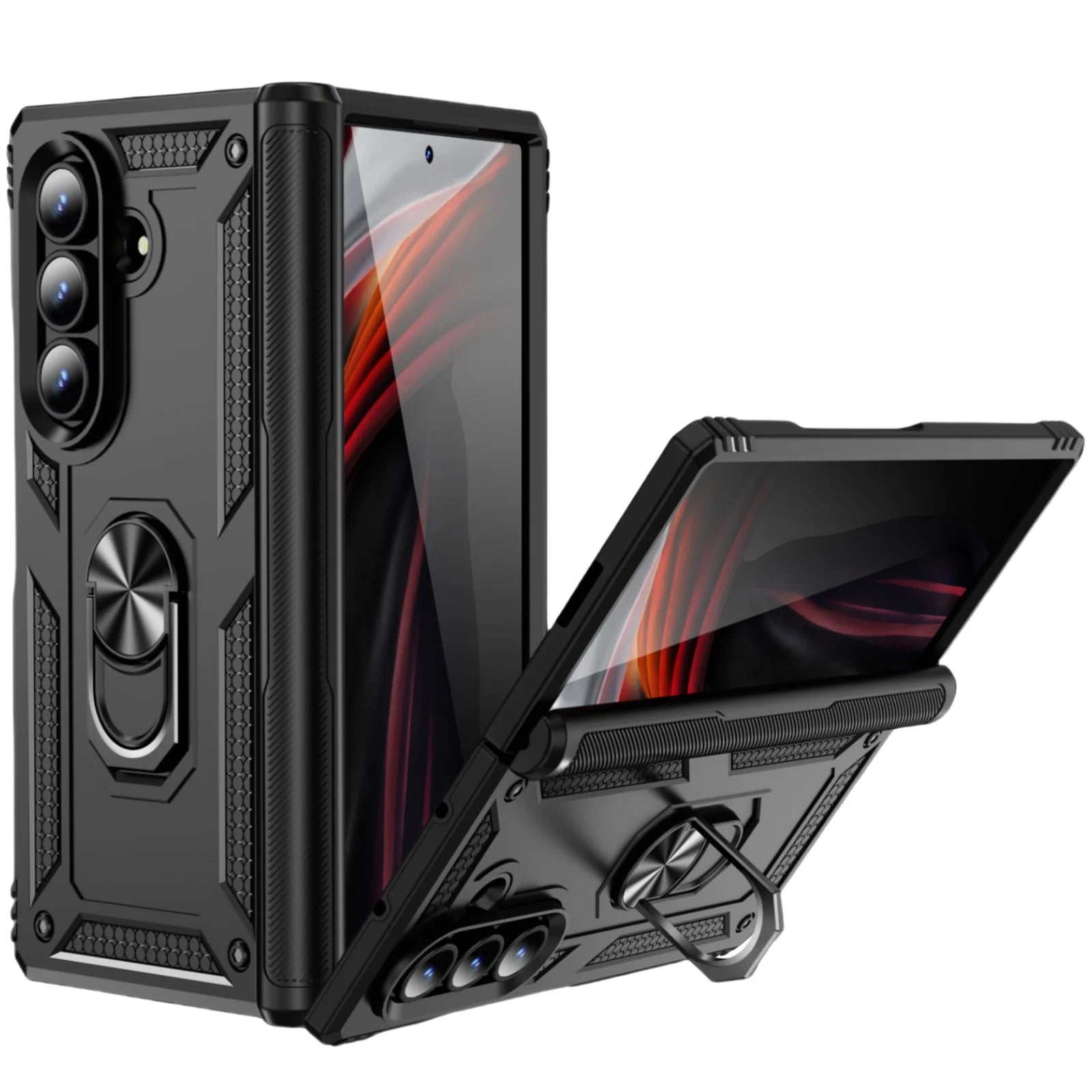Heavy-Duty Anti-Fall Case with Built-in Stand for Samsung Galaxy Z Fold 6