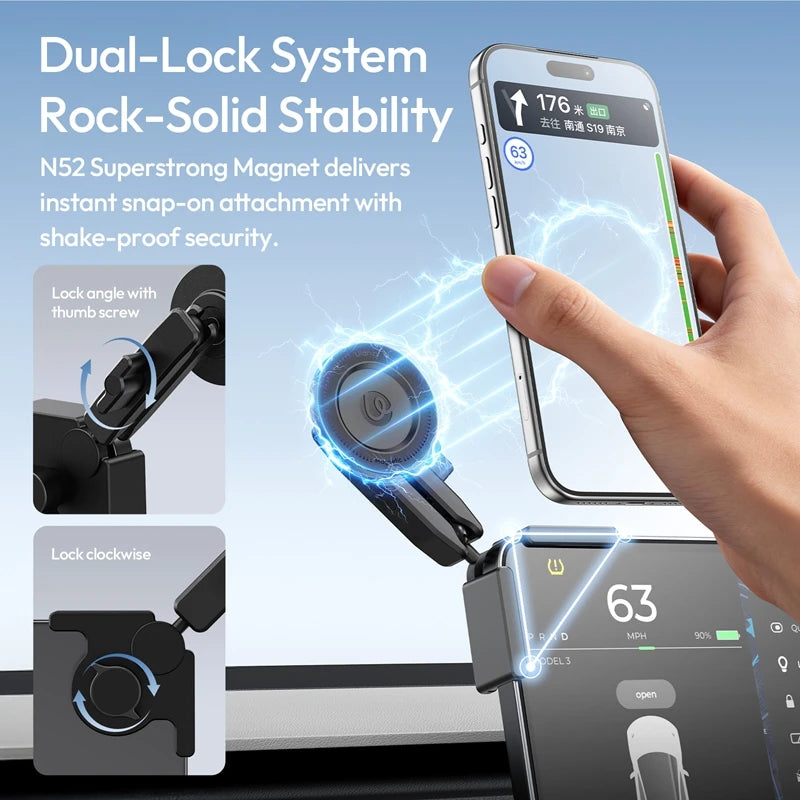 Ulanzi SK28 Magnetic Dashboard Screen Mount for Tesla And Smart EVs