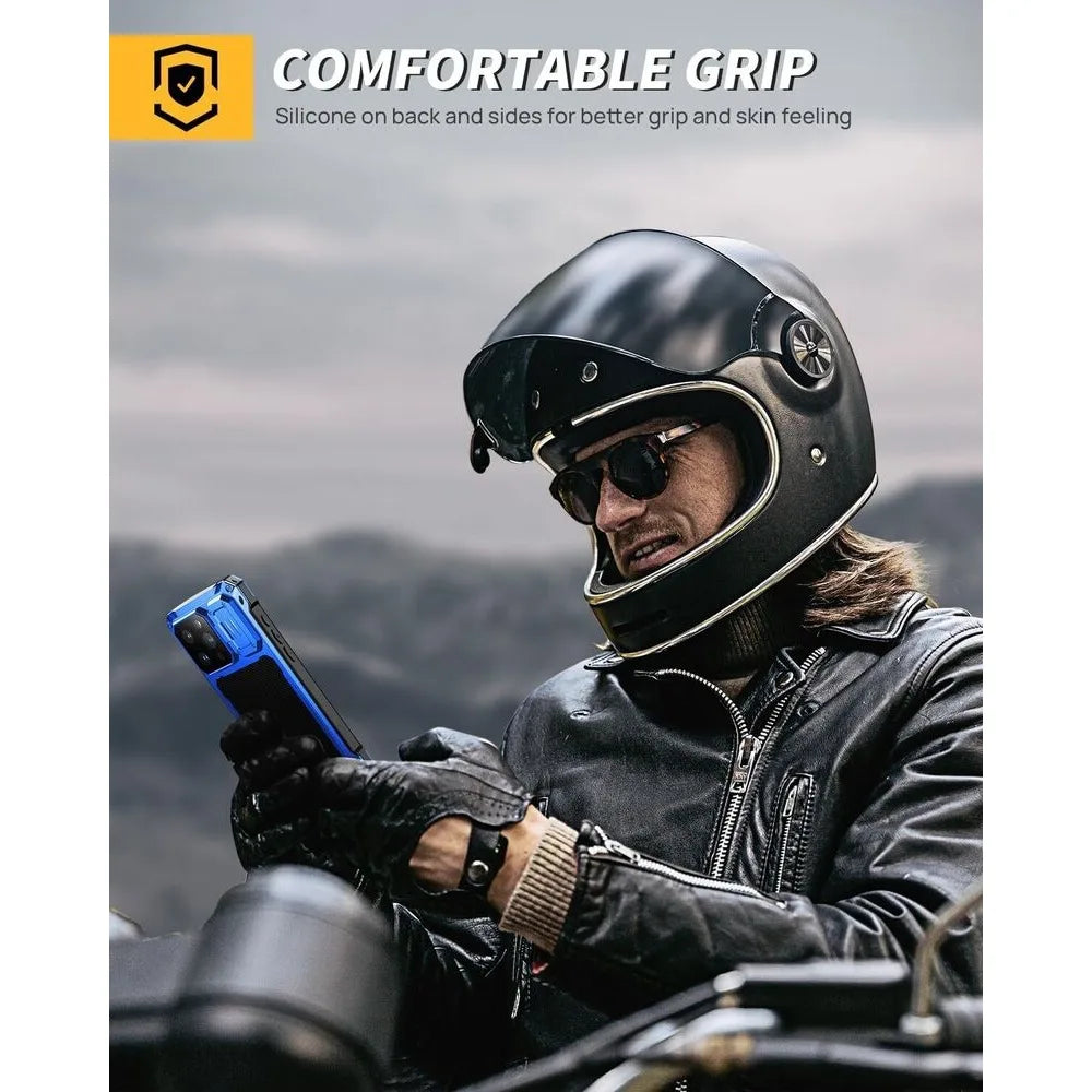 Heavy-Duty Metal Case and Glass Camera Lens Cover for iPhone 16 Series