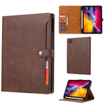 Leather Flip Case with Foldable Cover Stand for iPad Air (2024)